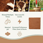 Coco Bliss (10lbs) + Myco Bliss Granular (2lbs) - Organic Coco Coir for Plants & Mycorrhizal Fungi Inoculant - Mycorrhizae for Plants - Coconut Soil Coconut Coir Brick - Gardening & Potting Soil Mix - Image 2