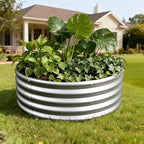 3PCS 3x3x1FT Galvanized Metal Raised Garden Bed,Outdoor Planter Box for Vegetables - Image 5