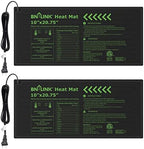 BN-LINK 5-Pack 5 Gallon Grow Bags Heavy Duty 300G Seedling Heat Mat Warm Hydroponic Heating Pad Waterproof 10" x 20.75" - Image 4