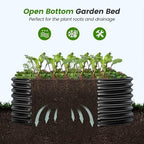 Land Guard 3×3×2ft Galvanized Raised Garden Bed Kit, Round Galvanized Planter Raised Garden Boxes Outdoor, Large Metal Raised Garden Beds for Vegetables, Grey - Image 6