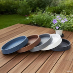 Plant Saucer Tray for Ceramic Plastic Pots, 18 inch Plant Saucers for Indoors, Pot Saucers Trays, Bird Bath Bowls, Flower Planter Water Drip Trays for Pots Base (18", Blue) - Image 5