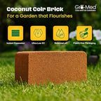 Gro-Med Organic Coco Coir Bricks (10 Pack) - Enriched Coco Coir for Plants - Image 2