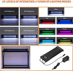 hygger Auto On Off LED Small Aquarium Light 12-17 Inches Dimmable 7 Colors Full Spectrum Fish Tank Light Fixture for Freshwater Planted Tank Build in Timer Daylight Moonlight & DIY Mode - Image 2