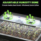 60-Cell Self-Watering Seed Starter Tray with Grow Light, Upgraded 1–24H Timer, Seed Trays with Humidity Dome, Indoor Gardening System, Starter Kit for Seeds, Plant Germination - Image 5