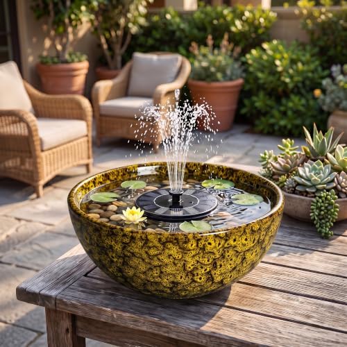 Bowl Planter, 12 Inch Ceramic Bonsai Planter, Yellow Leopard - Image 6