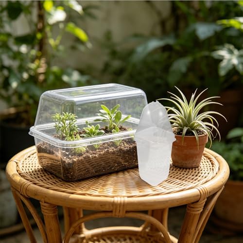 Luxshiny 12 Pack Self Watering Nursery Pots with Humidity Dome - Image 7