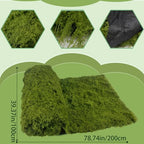 ACRYCS Fake Moss Rug Dark Green 39" x 79" Faux Moss for Table Runner Decorating Artificial Grass for Indoor Plants Wall Crafts DIY Table Centerpieces Fairy Woodland Garden Floral Wedding 100x200cm - Image 2
