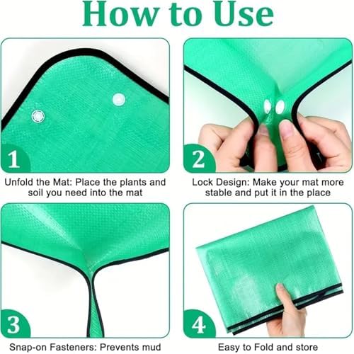 1pc Waterproof Plant Repotting Mat Portable Indoor Succulent Transplanting for Indoor Plant Repotting(100x100cm) - Image 3