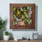 Vandue Modern Home Living Wall Galvanized Steel/Zinc Succulent Planter (Rust Zinc, 16 Pocket) - Image 4