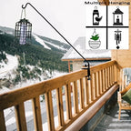 AshmanOnline Ashman Deck Hook (1 Pack, 49-Inch Deck Hook), Double Forged Solid Metal Single Piece Rod, Ideal for Bird Feeders, Plant Hangers, Coconut Shell Hanging Baskets, and Lanterns. - Image 3