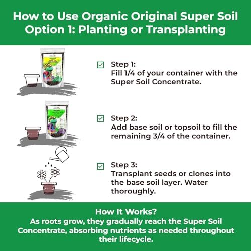 Organic Original Super Soil Concentrate with Mycorrhizae – Living Soil Boosts Roots & Buds for Seeds & Clones - Indoor & Outdoor Growing - Mix 1:4 with Topsoil Potting Soil(4 quarts) - Image 4