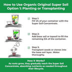 Organic Original Super Soil Concentrate with Mycorrhizae – Living Soil Boosts Roots & Buds for Seeds & Clones - Indoor & Outdoor Growing - Mix 1:4 with Topsoil Potting Soil (5 quarts) - Image 4