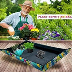 50CM Oxford Cloth Plant Repotting Mat Foldable Waterproof Gardening Potting Pad Flower Pots Transplanting Mats for Indoor Plant Repotting(50x50cm-3PCS) - Image 4