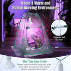 Meonum Mini Greenhouse Indoor with 10W Grow Light and PEVA Mat, 2 Pack - Image 6