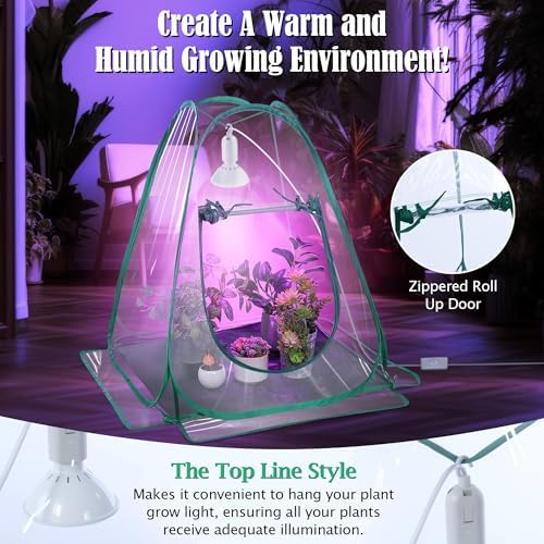 Meonum Mini Greenhouse Indoor with 10W Grow Light and PEVA Mat, 2 Pack - Image 6