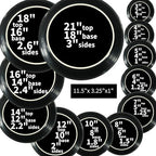 Saucer 12 Inch (10.1 Inch Base) Clear Plastic Case of 10 - Image 2