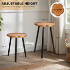 KINNARY Plant Stand Indoor, Wood Plant Table Plant Holder with Raised Design,Heavy Duty Metal Flower Pot Stand, Mid Century Modern Home Decor Small Side End Table（Clr.2-Flower 20" H） - Image 3