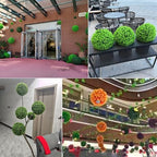 Faux Decorative Balls Dia 12in, Decorative Faux Dried Moss Balls, Artificial Grass Plastic Flower Plant, Garden Spheres Outdoor, Small Artificial Plants, Indoor/Outdoor Wedding Party Decor - Image 6
