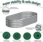2PCS 4x2x1FT Galvanized Metal Raised Garden Bed,Outdoor Planter Box for Vegetables - Image 2
