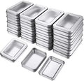 48 Pcs Tin Box Metal Tins with Lids Clear Top Empty Mini Portable Tins Box by TecUnite