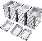 48 Pcs Tin Box Metal Tins with Lids Clear Top Empty Mini Portable Tins Box by TecUnite