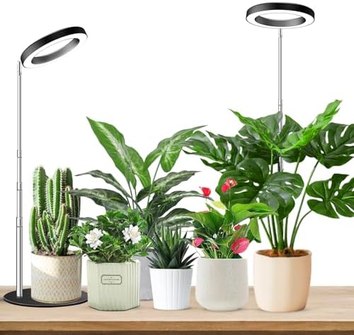 Aokrean Grow Lights for Indoor Plants,Full Spectrum 6.3in Desk Plant Light by Aokrean