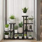Corner Plant Stand Indoor 5 Tier 16 Potted Metal Plant Stands Outdoor Flower Shelf Heavy Duty Pot Holders for Patio Balcony Garden Living Room Home Decor (5-Tier 16 Potted) - Image 3