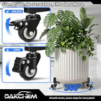 17-29 Inch Adjustable Plant Caddy with Wheels Heavy Duty Rolling Dolly - Image 4