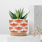 Orange Swan Cranes Ceramic Planters Orange and White Lily Geese Flock Planters for Indoor Plants with Drainage Holes and Saucers Pot for Outdoor Garden Home Plant - Image 7
