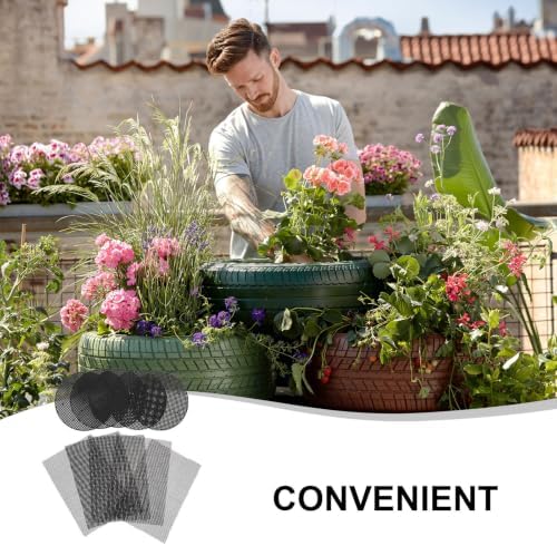 50pcs Round Fiberglass Plant Pot Drainage Mesh Discs for Flowers - Image 7