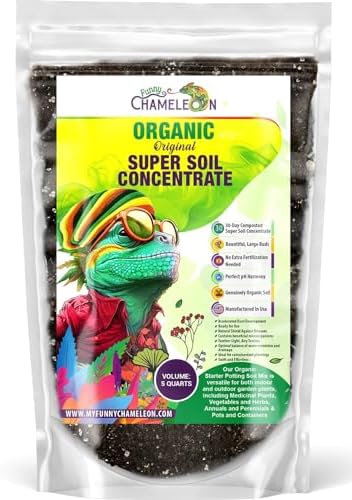 Organic Original Super Soil Concentrate with Mycorrhizae – Living Soil Boosts Roots & Buds for Seeds & Clones - Indoor & Outdoor Growing - Mix 1:4 with Topsoil Potting Soil (5 quarts) by GARDENWISE