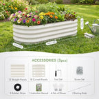 INNO STAGE 3Pcs Galvanized Raised Garden Bed Kit, Outdoor Metal Planter Box - Image 6