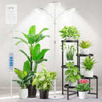 Aumtrly 3 Head Grow Light Full Spectrum LED for Tall Indoor Plants Growing by Aumtrly