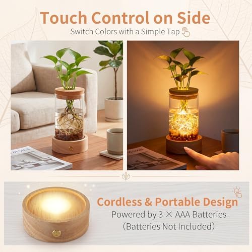 Junkin 4 Pack Plant Propagation Station with 7 Colors Adjustable LED Light - Image 4