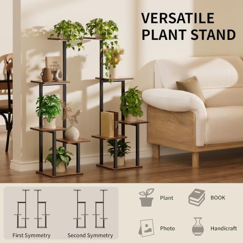 LATIBELL Plant Stand with Grow Light Indoor Plant Shelf, 2 Pack 6 Tier - Image 6