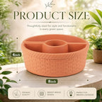 Patio Umbrella Planters Set, Terracotta Color, Country Style - Image 2