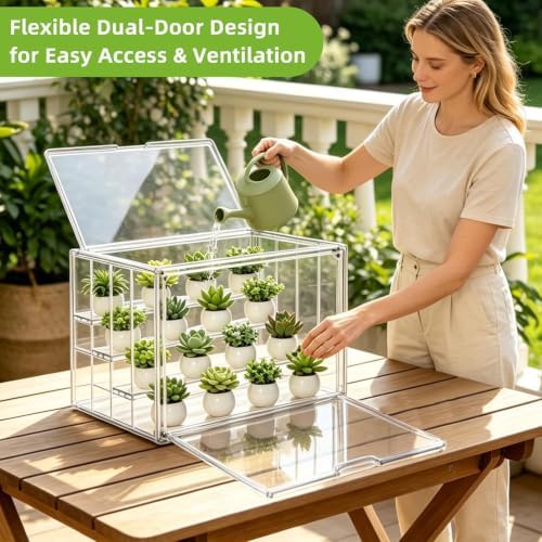 Home Gardening Greenhouse Compact Transparent Display House - Image 2