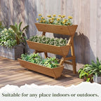 Wooden Vertical Raised Garden Bed Tiered Planter Herb Planter - Image 6