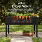 Best Choice Products 48x24x30in Galvanized Raised Garden Bed, Metal Elevated Planter Box, Vegetable Garden for Backyard, Patio, Balcony, 100% Non Toxic Materials - Black - Image 6