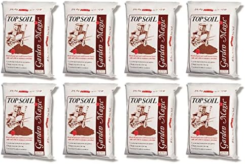 Michigan Peat Garden Magic Organic Potting Topsoil Mix, 40 lb, 8-Pack by GardenMagic