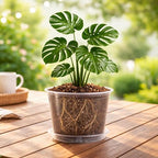 Bluepro Clear Nursery Pots with Saucers, 8 Inch, 8-Pack - Image 4