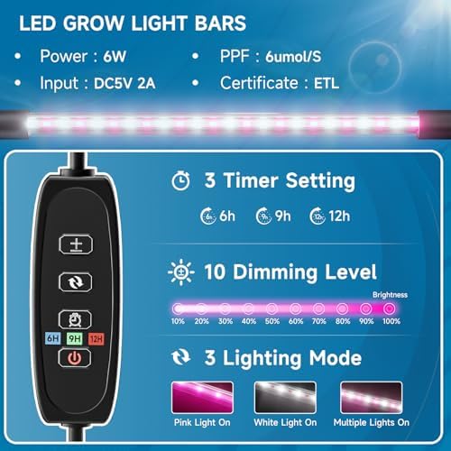 Hon&Guan 30-Cell Seed Starting Kit with Heat Mat and LED Grow Lights - Image 4