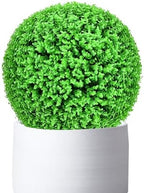Artificial Plant Topiary Ball Faux Boxwood Decorative Balls 22in, Faux Grass Decor Fake Plant, Decorative Faux Dried Moss Balls, Decorative Balls for Home Decor by ATYUJKB