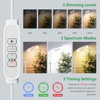 68" Full Spectrum Floor Grow Light with Stand for Tall&Large Indoor Plants - Image 5
