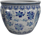 Red Lantern 8" Fishbowl - Blue and White Ladies - Image 6