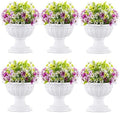 NUPTIO Classic Plastic Urn Planter: 6 Pcs 10.23 Inch Pedestal Pot for Porch by Nuptio