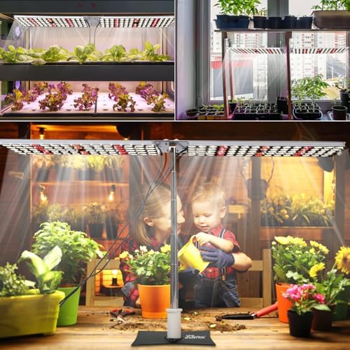 100W LED Grow Light Panel，Adjustable Free Standing Plant Light, White with IR Full Spectrum Grow Lamp on Stand for Indoor Plants Seed Starting, Seedlings, Veg, Flower - Image 5