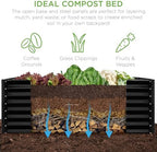 Best Choice Products 6x3x2ft Outdoor Metal Raised Garden Bed, Deep Root Box Planter for Vegetables, Flowers, Herbs, 269 Gallon Capacity, 100% Non Toxic Materials - Black - Image 4