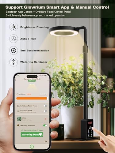 GLOWRIUM Smart Desktop Grow Light for Indoor Plants, Full Spectrum LED - Image 2