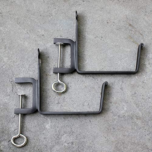 Achla Designs SFB-01C Clamp-On Flower Box, 6" Deck Bracket, Black - Image 4